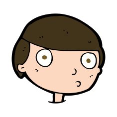 cartoon boy staring N21