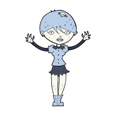 Cartoon Vampire Girl N252