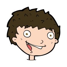cartoon laughing boy N11
