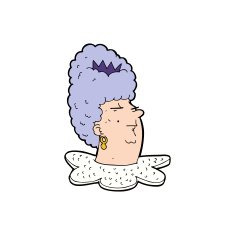cartoon queen's head N8