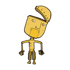 cartoon funny robot N88