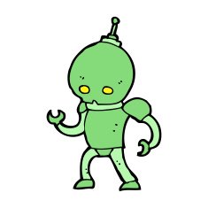 cartoon alien robot N21