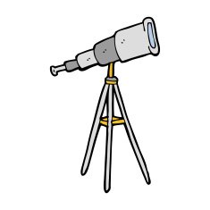 cartoon telescope N19