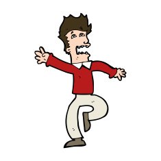 Cartoon Man Panicking N65