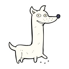 funny cartoon dog N26