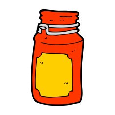 cartoon kitchen jar N10