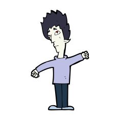 cartoon vampire man N122