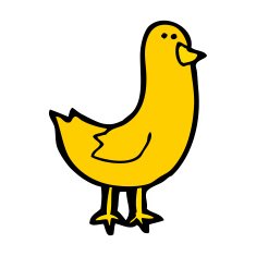 Cartoon Bird N389