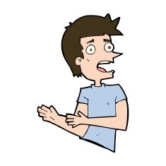 cartoon stressed man N79