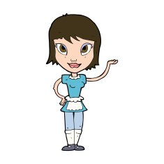 Cartoon Maid N45