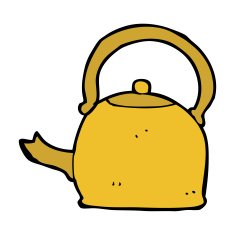 cartoon old kettle N11