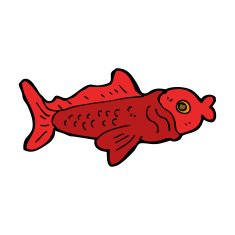 cartoon funny fish N38