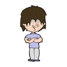 cartoon happy man N507