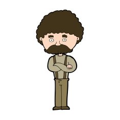 cartoon old man N31