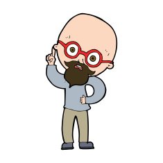 cartoon old man N32