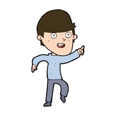 cartoon happy man N508