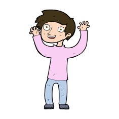 cartoon happy man N509