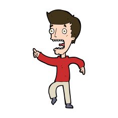 cartoon terrified man N267