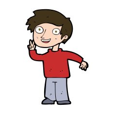 cartoon boy posing for photo N10