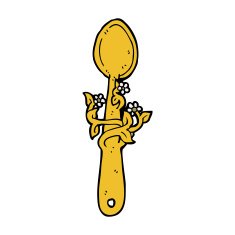 Cartoon Wooden Spoon N23