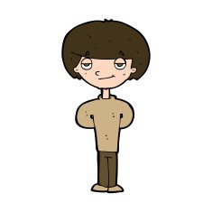 cartoon happy man N511