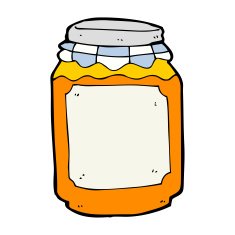 cartoon jar of marmalade N3