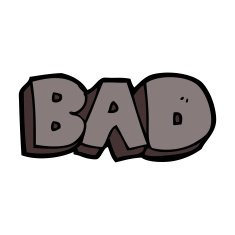 cartoon bad sign N10