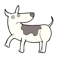 funny cartoon dog N27