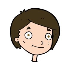 cartoon happy boy N258