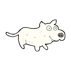 cartoon happy little dog N11
