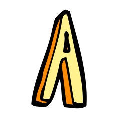 cartoon letter N136