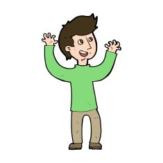 cartoon happy man N512