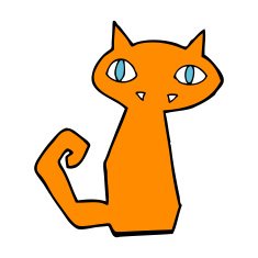 Cartoon Cat N222
