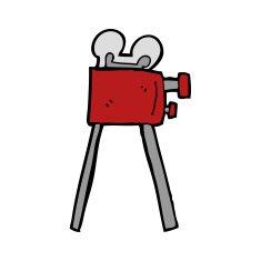 cartoon movie camera N11