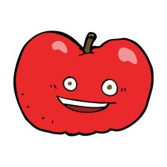 Cartoon Apple N137