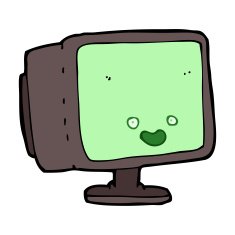 Cartoon Computer Screen N30