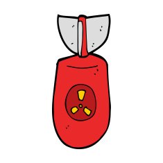 cartoon atom bomb N32