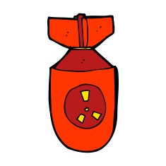 cartoon atom bomb N33