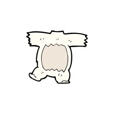 cartoon polar bear body N5