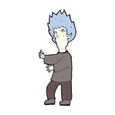 cartoon vampire man N123