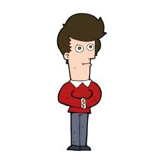 cartoon man staring N11