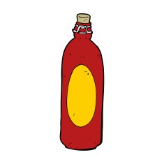 cartoon traditional bottle N21