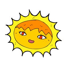 cartoon pretty sun N7