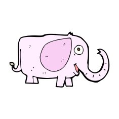cartoon baby elephant N11