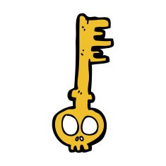 cartoon spooky key N11