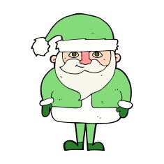 cartoon happy santa claus N32