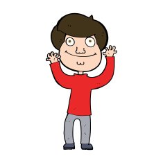 cartoon happy boy N260