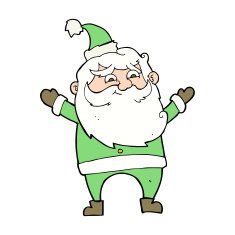 cartoon happy santa claus N33