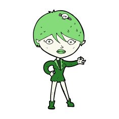 Cartoon Vampire Girl N255