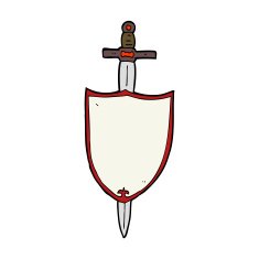 cartoon heraldic shield N20